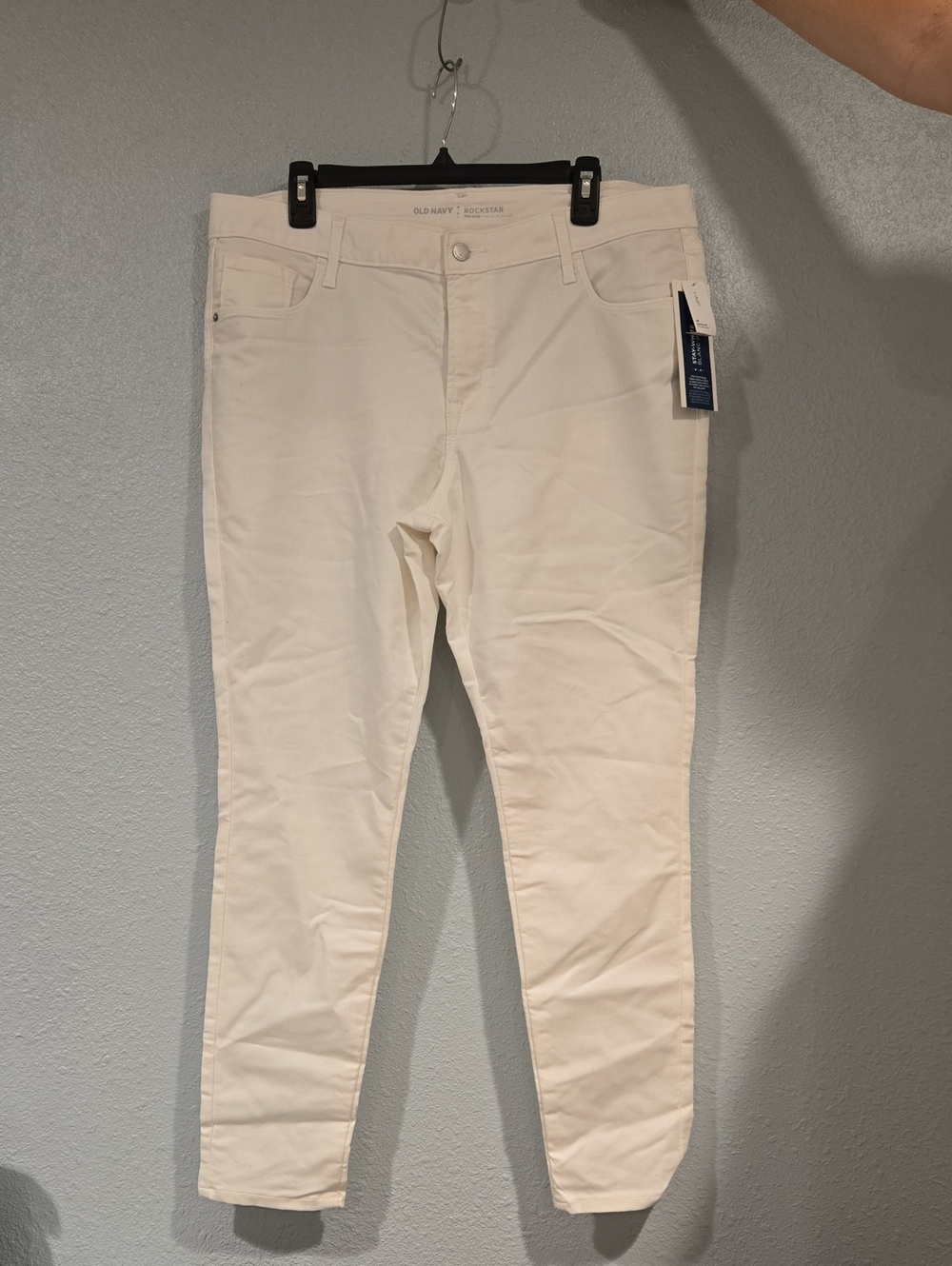 Old Navy Women's White Rockstar Skinny Jeans